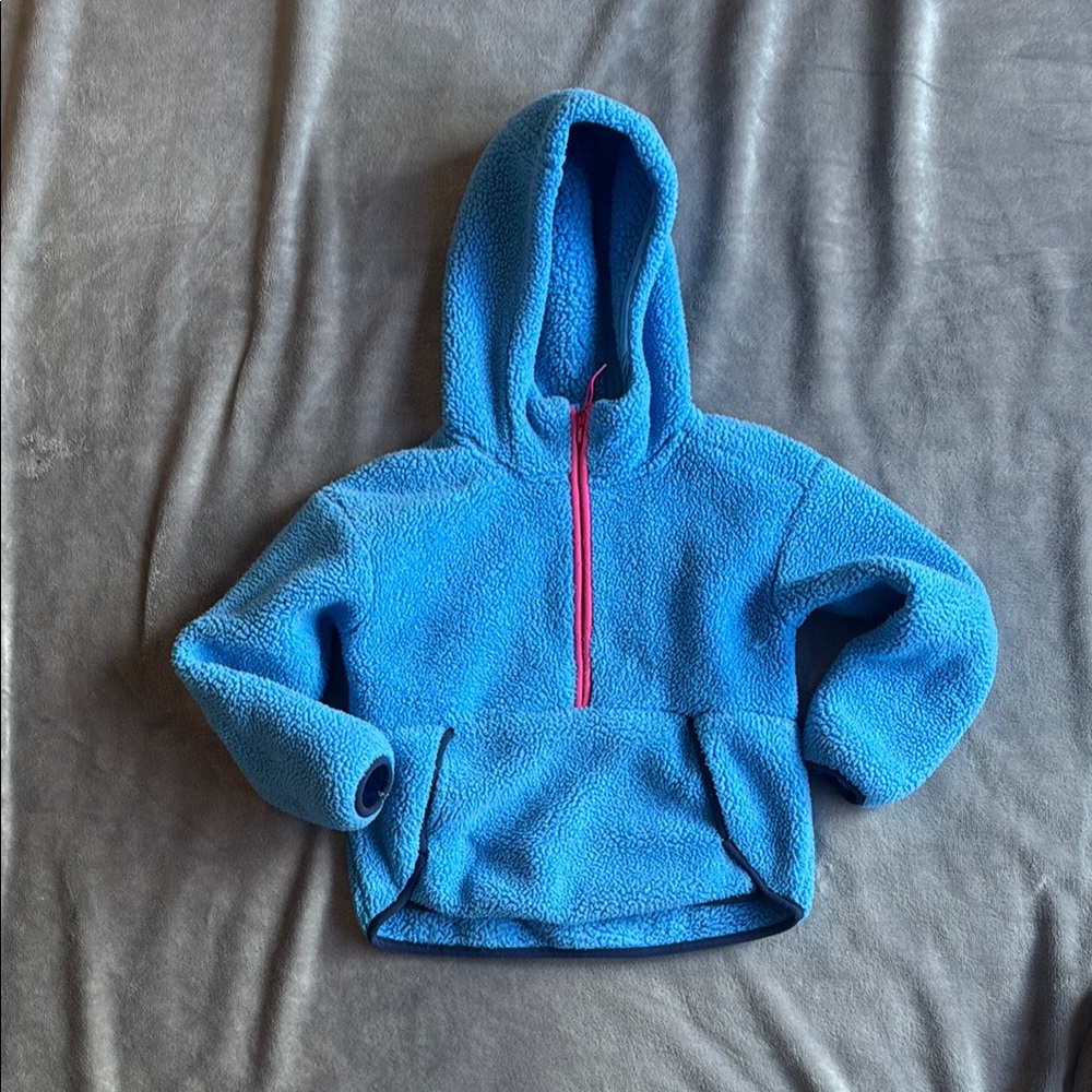 Kids Blue Fleece Hoodie